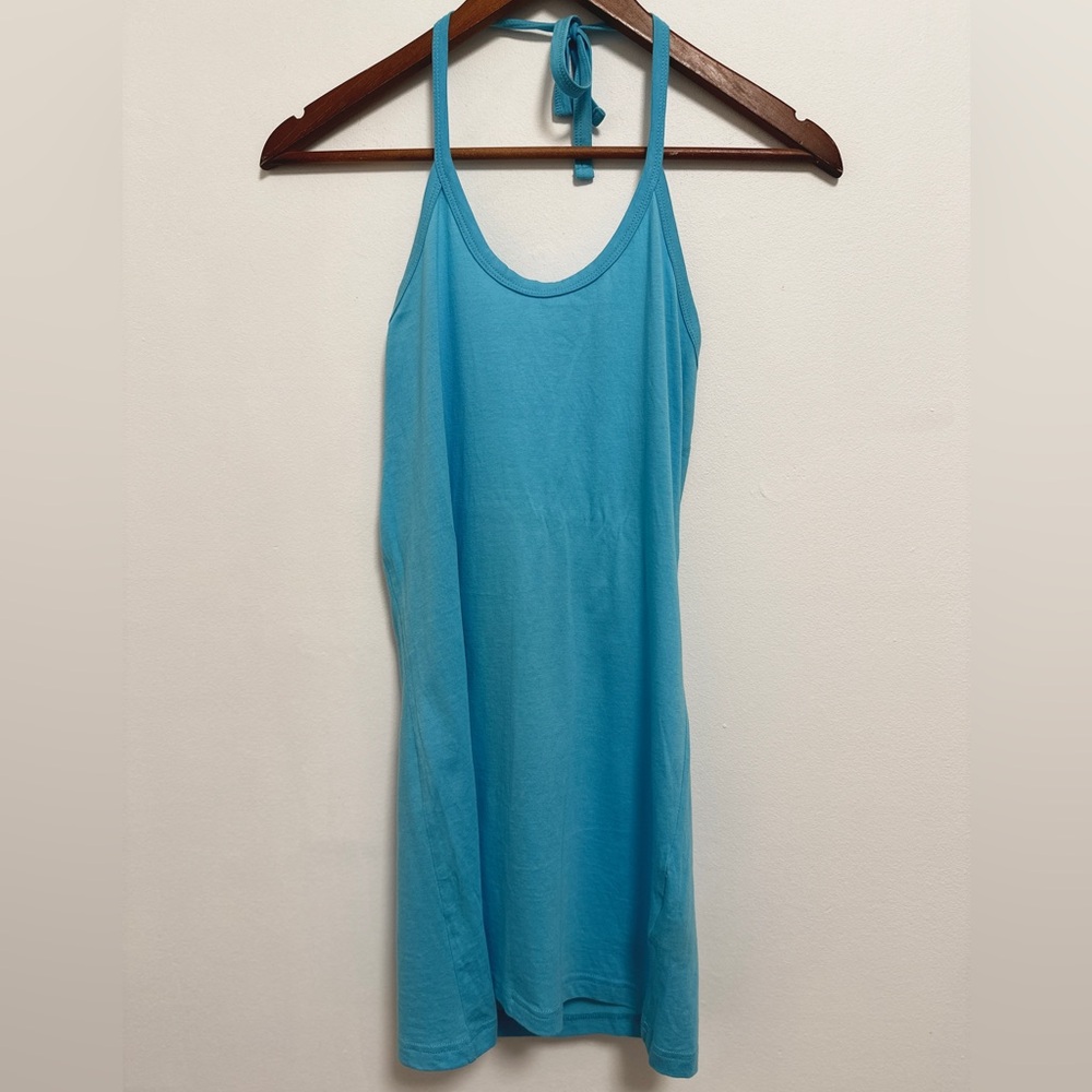 Moda International Blue Halter Top SIZE M